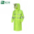 品之德 反光雨衣长款全身防暴雨成人雨披值勤防汛双条荧光绿+帽檐XL