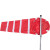 久臻 8591 防雨绸布大红色+反光条高强气象袋风向袋(单个风向袋）