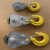 滑轮吊轮吊环双滑轮组省力定电缆挂钩滑车钢丝绳滑轮起重滑轮吊钩 0.3T双轮 带轴承