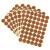 海斯迪克 彩色不干胶圆点标签贴纸 圆形标记分类贴 25mm(600贴)咖啡色 HKCX-401