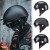 KEAZ摩托车头盔半盔春夏季碳纤维头盔复古四季男女巡航踏板机车安全帽 3K亮黑（透明镜） XXL（63-64cm）