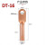 冷压堵油紫铜端子线耳鼻子DT系列电缆线终端对接电力金具 DT-16(20个)