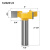 三刃T型刀 清底刀 槽口刀四刃开槽刀 木工铣刀 合金铣刀雕刻刀 三刃T型刀1/2*50.8*1/2黄
