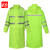 者也（ZYE）反光连体式雨衣长款防水男女外卖透气劳保雨披 荧光绿牛津纺风衣 170码