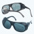焊工专用眼睛 电焊眼镜烧焊工焊接专用透明玻璃平光护目眼镜保护 2010灰色 10个