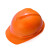 烽雷ABS帽衬V型有孔安全帽建筑工地劳保防撞头盔 橙色