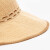 上海故事 夏季防晒遮阳帽女时尚折叠太阳帽遮脸大帽檐空顶帽子 米色 均码57cm