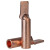 OLKWL（瓦力）方头铜鼻子无孔线鼻支线箱70平方直板设备线夹铜本色小头铜线耳酸洗 ZQDT-70F