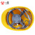 免费印字 一盾国标加厚安全帽工地男建筑工程电力头盔定制logo 印字  黄色 四面透气ABS