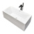 箭牌（ARROW）直角无缝对接独立式薄边浴缸欧式环保亚克力一体家用定制浴盆 空缸 1.2m