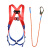 国标Q-Y全背全身安全带安全绳套装高空作业安装工具保险带 2米全身双绳小钩