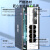海奈 POE工业级光纤收发器 百兆单模单纤2光8电20KMSC接口导轨式光电转换器以太网交换机 A端 HN-6128SP-SC-A