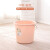 手提塑料大号加厚水桶储水用桶学生用洗澡带盖洗衣小圆桶 大号粉色水桶
