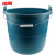 冰禹 BY-5038 泥瓦工塑料桶 建筑工地牛筋桶 加厚水泥桶 29cm加强款绿色带提手