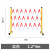 新特丽 玻璃钢围栏 管式绝缘栅栏 红白色 1.2*4m 可移动折叠道路安全警戒栏 电力施工隔离伸缩护栏