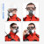 安爽利（ASL）防尘口罩kn95防毒面具全面罩 工业粉尘装修打磨高效防护全脸透气劳动 8200尘 一体式面具 送2片滤棉+手套