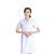 雨林军 白大褂 夏季薄款白大褂短袖 女护士修身款短袖 单位：件 160~S 