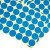 海斯迪克 HKW-259 彩色不干胶圆点标签贴纸 圆形铜版色标分类记号贴纸 25mm蓝色（600贴）