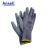 安思尔/Ansell 48-129 涤纶PU掌部涂层机械防护手套 灰色8码 1副 企业专享
