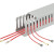 JIMDZ行线槽 PVC线槽电线布线塑料明装整箱装走线槽灰色工业配线槽 20*20(100米)