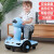 哈曼罗儿童电动车2-7岁小孩四轮玩具可坐人遥控车代步车GK1 6v4电瓶+早教+遥控白色