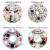定制适用免驱动LED灯片 圆形贴片光源220V灯盘双三色变光灯板替换灯芯配件 LA-免驱动13W110mm中孔10mm变光 其它 其它