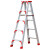 梯子折叠伸缩铝合金人字梯工程梯多功能伸缩楼梯梯子AA 加强加固款15米加厚