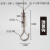 钢丝绳配件吊灯绳钢丝吊码吊线吊灯配件一分二锁线器灯饰灯具配件 0.5米长压头钢丝绳10条