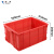 添亦 塑料周转箱工具零件盒储物收纳整理箱 红色560*410*260  