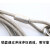 定制钢丝绳 304不锈钢包胶涂塑钢丝绳4MM 晾衣绳吊音响沙袋保险绳 包塑2mm(1米)压制铝套