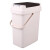 金诗洛 K431 按压式手提茶水桶 商用办公室用茶渣桶塑料弹盖垃圾桶垃圾过滤废水桶 10L