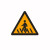 交通标志牌三角乡村道路警示牌左右急弯村庄慢让三叉路指示牌反光 人形横道70三角厚度1.2mm