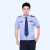 久臻 613  新式物业保安服短袖衬衣夏季制服夏套装 蓝色短袖衬衣（送配件） 165