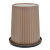 兰诗（LAUTEE）FH-1275  清洁收纳桶办公室垃圾纸篓杂物桶垃圾桶   竖纹小号 颜色随机