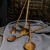 山头林村手工咖啡小勺子 勺子陶瓷复古家用长柄勺子咖啡勺创意可爱粗陶搅 树桩直勺