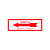 旋转方向标识中英文警示贴纸机械设备安全标志牌电机运转箭头标签 旋转方向-左（白底红箭头） 10x3cm