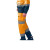 代尔塔404013荧光裤 防雨防风防水警示服工装防寒裤反光服 404013裤子(橙色+藏青) S
