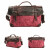 西里亚克（Ciriaco）西里亚克品牌斜挎包男士包横款双兜手提休闲机车包时尚商务公文包 枚红色 12寸