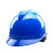 HKFZ盔式安全帽男工地领导ABS国标夏季透气电力工程头盔定制印字 V型款 蓝色 （抽拉帽衬）