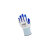 恒辉/HANVO 防护手套 涤纶针织浸蓝色丁腈 L码(9码) 10双 NE3001 劳保园艺维修耐用耐磨 白色+蓝色