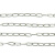 8816 304不锈钢链条 不锈钢长环链条 不锈钢铁链 金属链条 直径5mm长1米 304不锈钢链条