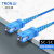 创优捷 光纤跳线 铠装 单纤 SC/UPC-SC/UPC-单模-G.652D-3mm-25M-LSZH-蓝色