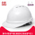 朵能安全帽工地男国标加厚abs施工建筑工程领导头盔印字定制防护头帽 豪华V型透气/旋钮款(白色)
