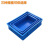 箱大王 Xrl-01 加厚长方形塑胶海鲜盘塑料方盘 周转箱养殖盘 P7蓝390*235*95
