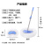 共泰 牛奶丝拖把 软毛除尘掸子伸缩擦车洗车工具地拖墩布 90cm拖把3件套