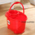 手动拧水单桶旋转桶老式水桶手压挤塑料墩布地拖桶拖把桶拖地 加厚款红色(一个桶一个拧干器)