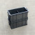 定制加厚长方形塑胶收纳箱带盖子五金零件盒小号黑色工具箱不是防 专用无格箱+白色 收纳零件盒