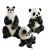 动真格（DongZhenGe）发光熊猫灯户外卡通灯动物灯亮化工程灯草坪灯太阳能景观灯AA 熊猫FG组合(太阳能)