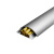 亿箬 YM-098 铝合金线槽 金属防踩线槽 半弧形地板地面穿线用 金属线槽 铝合金线槽 长度1米（5号） 