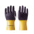 耐油手套博尔格801防水手套工业耐酸碱浸塑胶皮橡胶耐磨工地手套 加厚款 100耐油手套(10双) XL